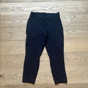 Cropped Navy Blue, Knit Spanx